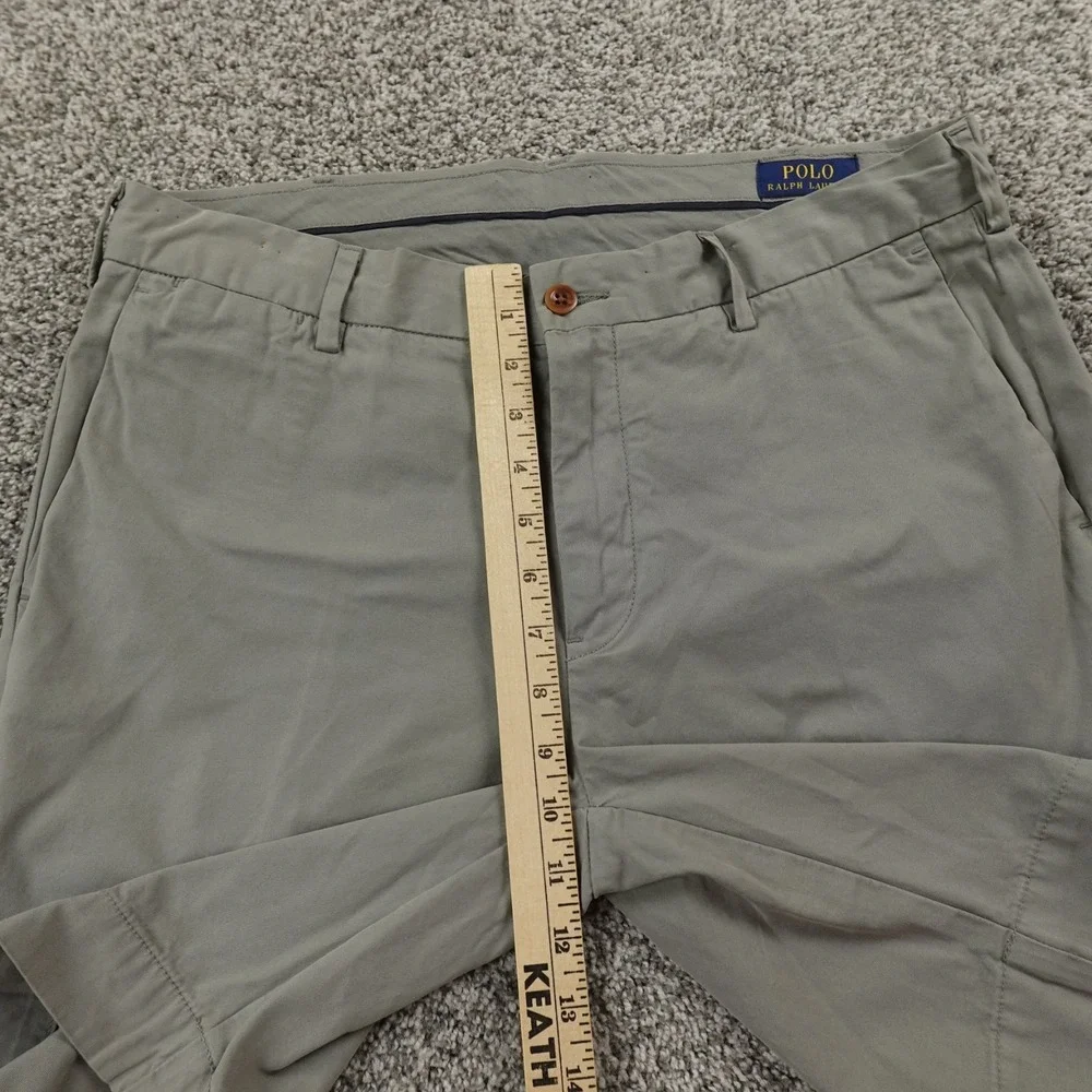 Polo Ralph Lauren Shorts Mens 33 Gray Straight Chino Golf Pima Cotton Preppy Dad